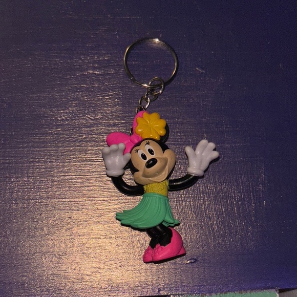 Disney Pink and Green Bag with Minnie Mouse Charm - Picture 2 of 3